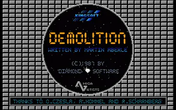 Demolition screen shot title