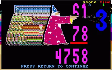 Math-A-Magician screen shot game playing