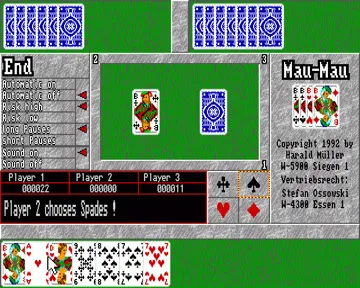 Mau-Mau screen shot game playing