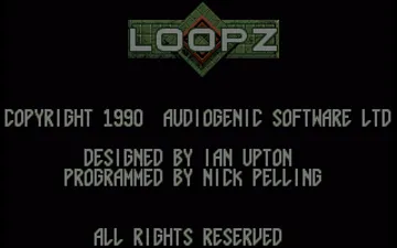 Loopz screen shot title