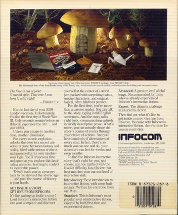 Trinity box cover back