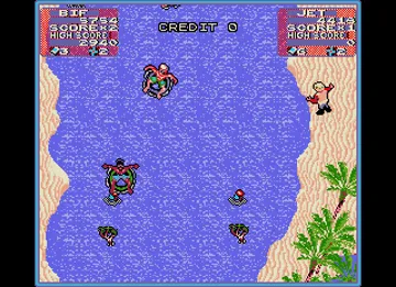 Toobin' screen shot game playing