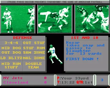 Touchdown_Disk1 screen shot game playing